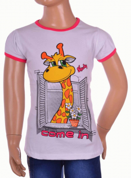 Футболка Giraffe для девочек пр-во Турция в интернет-магазине «Детская Цена»
